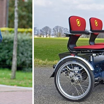 Op pad in Friesland met onze duofiets