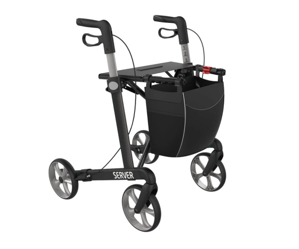 Stijlvolle Server lichtgewicht rollator | Zachte banden | Meest verkocht! - Rollators