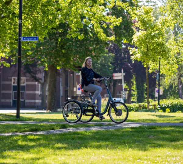 hoogopstaande driewielfiets