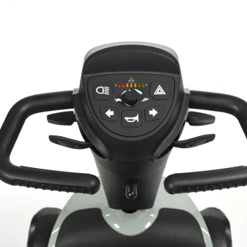 Vermeiren Eon vierwiel scootmobiel in modern design voor comfortabel en veilig rijden via Zorgbroede