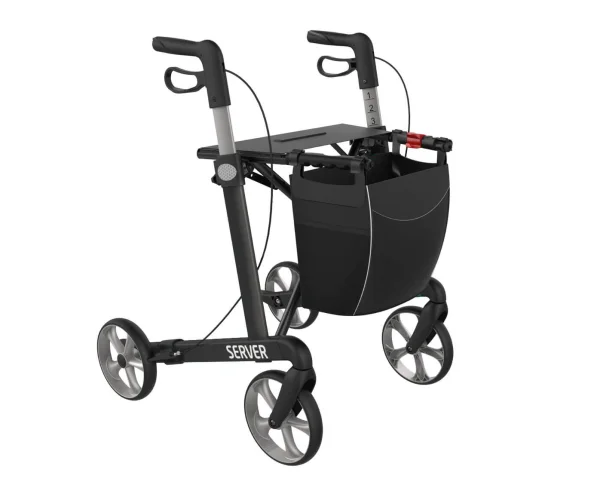 Stijlvolle Server lichtgewicht rollator | Zachte banden | Meest verkocht! - Rollators