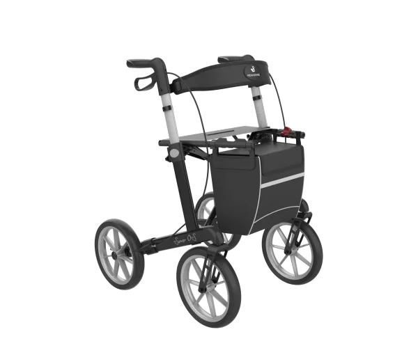 Rehasense Compacte buiten rollator | Grote wielen voor & achter - Rollators